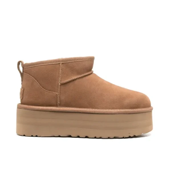 משלוח מהיר אקספרס |  Ugg Ultra Mini Classic Platform Boots Chestnut
