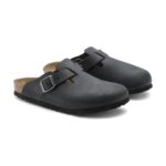 כפכפי Birkenstock Boston leather oiled black