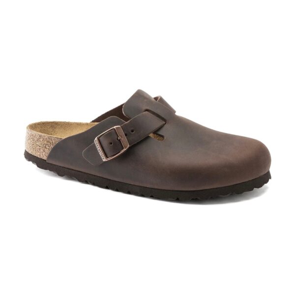 כפכפי Birkenstock Boston leather oiled habana