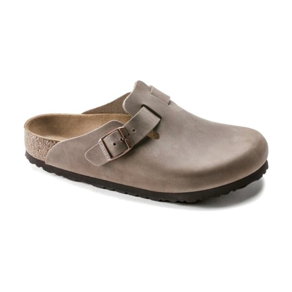 כפכפי Birkenstock Boston leather oiled tobacco brown