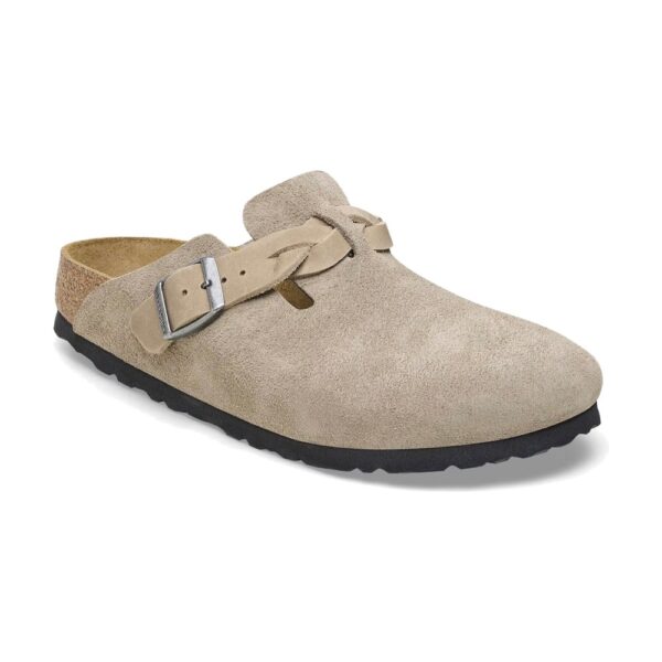 כפכפי Birkenstock Boston braided taupe