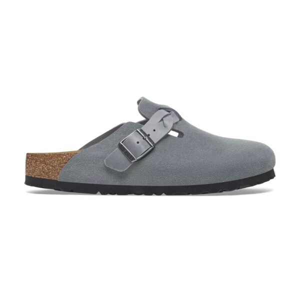 כפכפי Birkenstock Boston braided basalt gray