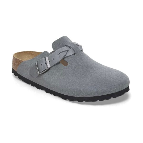 כפכפי Birkenstock Boston braided basalt gray