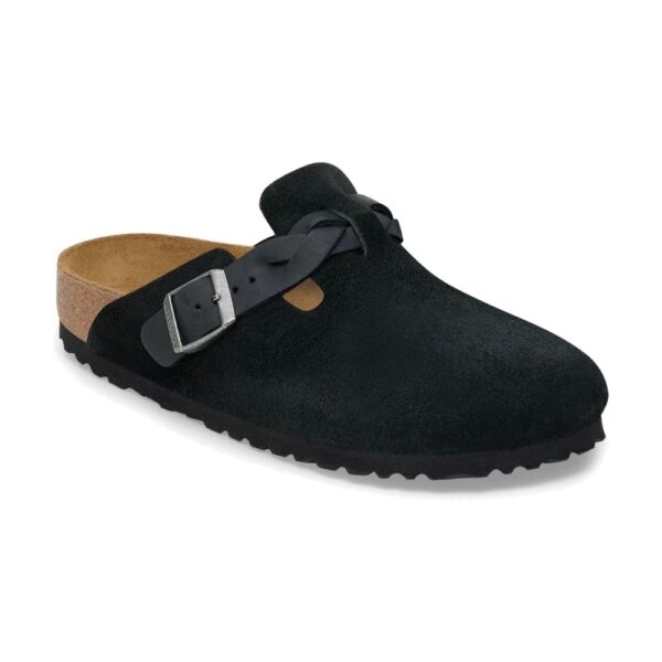 כפכפי Birkenstock Boston braided black