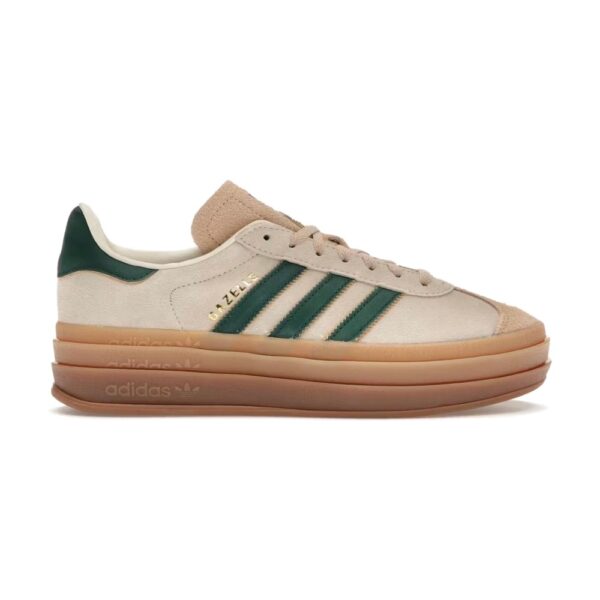 נעלי Adidas gazelle cream green platform
