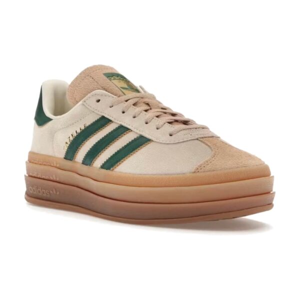 נעלי Adidas gazelle cream green platform