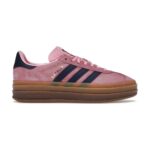 נעלי Adidas gazelle navy blue pink platform