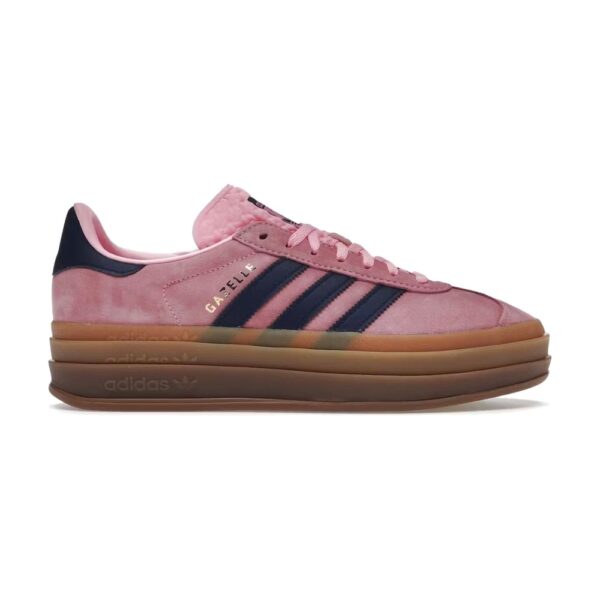 נעלי Adidas gazelle navy blue pink platform