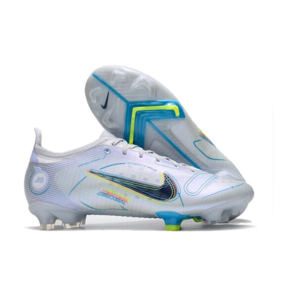 NIKE MERCURIAL VAPOR 14 ELITE FG - White Silver Blue
