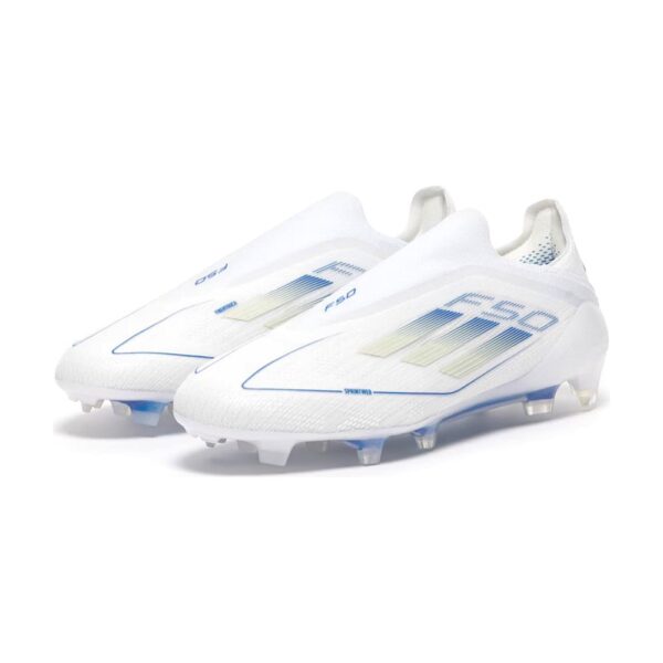 adidas F50 Elite FG lacless - White Blue