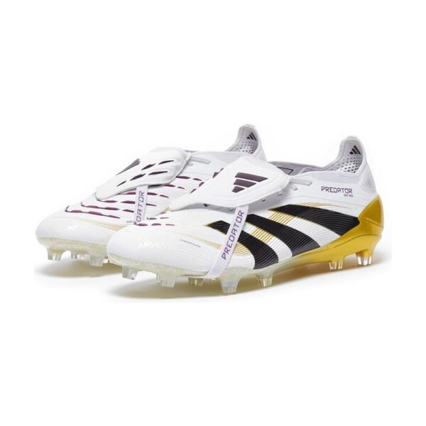 ADIDAS PREDATOR ELITE TONGUE FG - White Black Gold