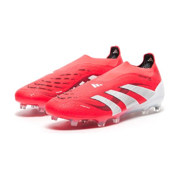 ADIDAS PREDATOR ELITE Laceless FG - Red White