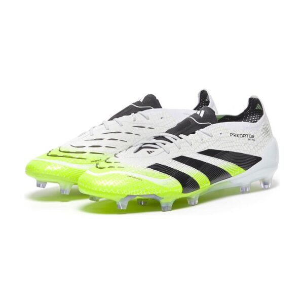 ADIDAS PREDATOR ELITE LACES FG - White Volt Black