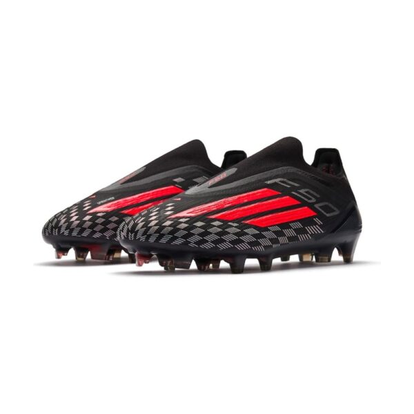 adidas F50 Elite Laceless FG - Black Red