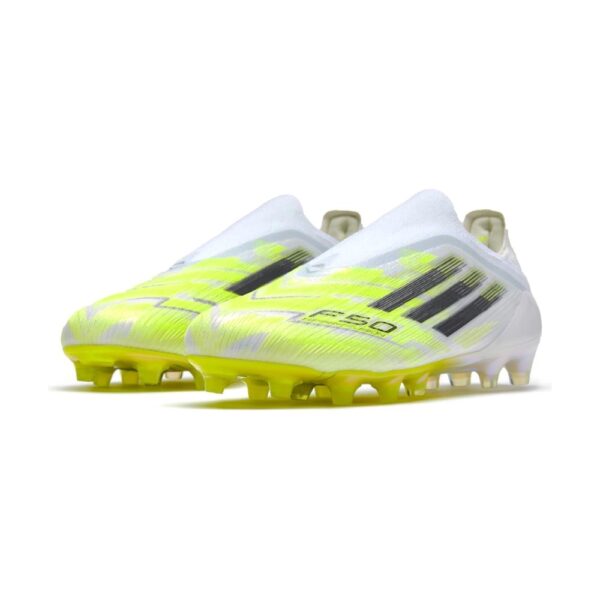 adidas F50 Elite Laceless FG - White Green